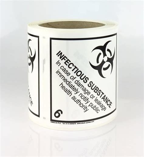Class 6 2 Label Infectious Substance Label Buy At Stock Xpress