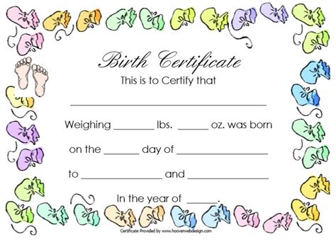 With our free certificate maker, you can create a custom award certificate template online in under 2 minutes. 10 Free Printable Birth Certificate Templates (Word & PDF) ~ Best Collections