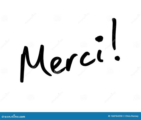 Merci Beaucoup Thank You Very Much In French Cartoon Vector