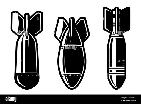 Nuclear missile or atomic bomb, rocket in cartoon style, bombshell
