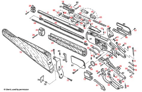 Uberti® 1873 Carbine Schematic Brownells Uk