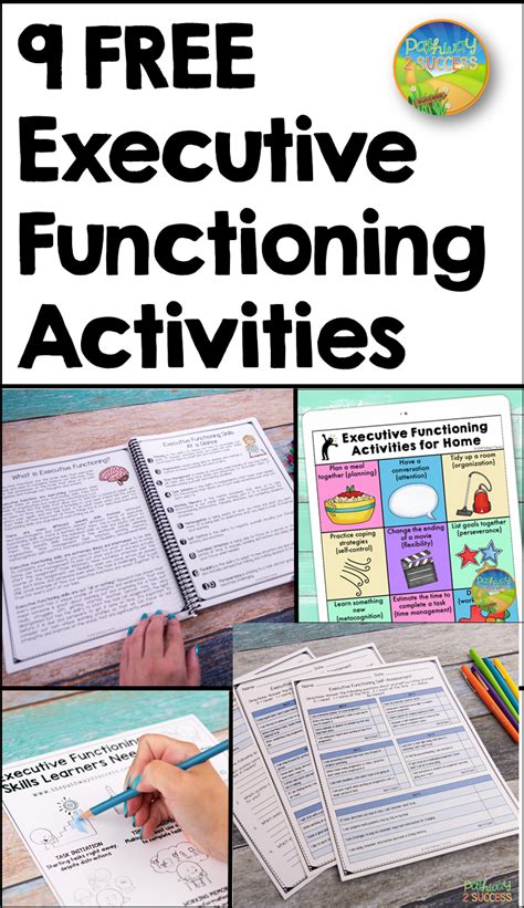 Printable Executive Functioning Activity Worksheets