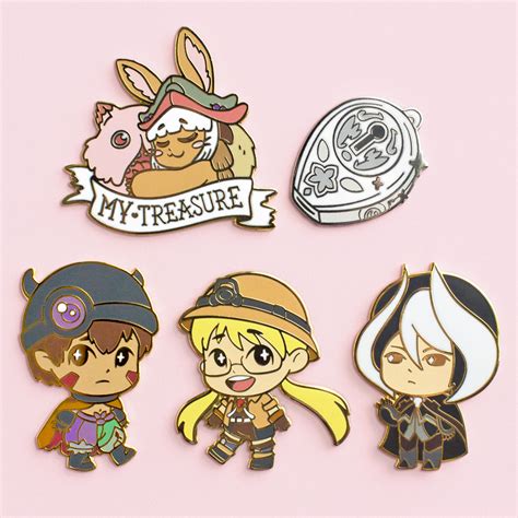 Adorable Pins Inspired By Made In Abyss Choose From Five Designs Or