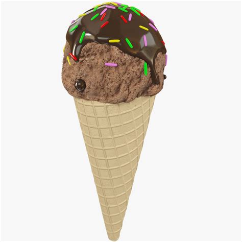 Ice Cream Cone 3d Model 25 C4d Obj Stl Free3d