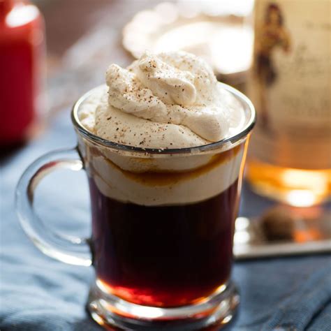Everything Nice Spiced Rum Coffee With Butterscotch Whipped Cream
