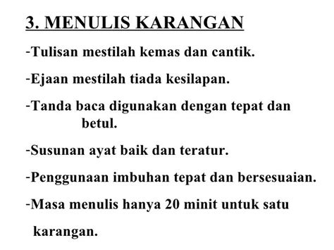Tip Penulisan Karangan