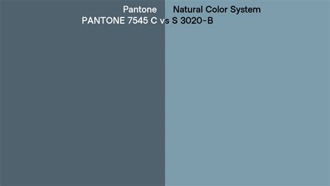 Pantone 7545 C Vs Natural Color System S 3020 B Side By Side Comparison