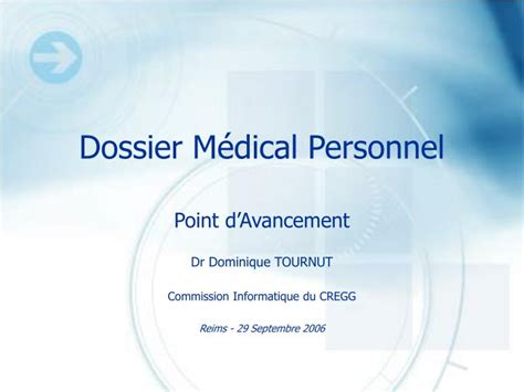 Ppt Dossier Médical Personnel Powerpoint Presentation Free Download