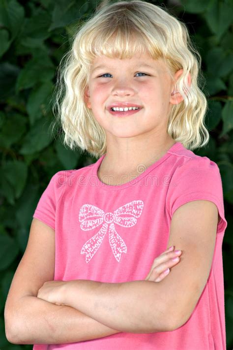Beautiful Six Year Old Girl Stock Image Image Of Cute Cherubic 10457381
