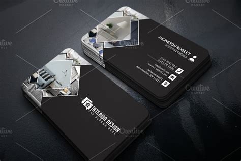 Interior Designer Business Card Creative Photoshop Templates