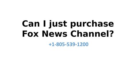 Can I Just Purchase Fox News Channel By Michael White Issuu