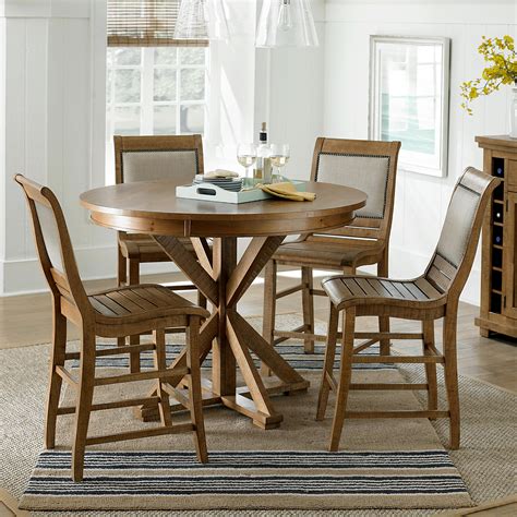 Progressive Furniture Willow Dining 5 Piece Round Counter Height Table