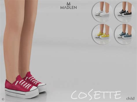 Madlen Cosette Shoes Child Version Mesh Madlen Sims 4 Children
