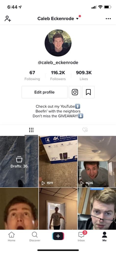 Tik Tok Shoutout On 116k Account By Calebeckenrode Fiverr