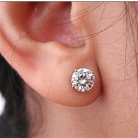 2 Left SALE Australian CZ Studs Diamond Earrings 1 Carat