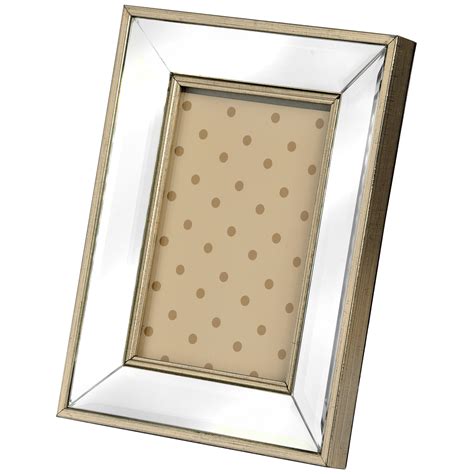 Rectangle Mirror Bordered Photo Frame 5x7 Wholesale By Hill Interiors