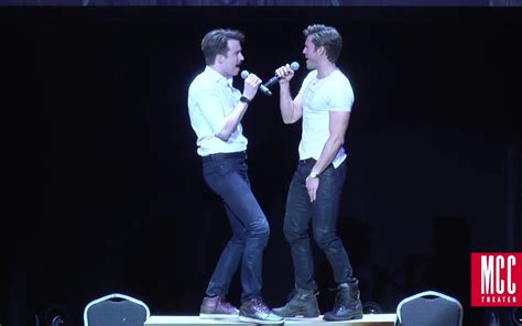 Aaron Tveit And Gavin Creel Sing Take Me Or Leave Me From Rent At Mcc