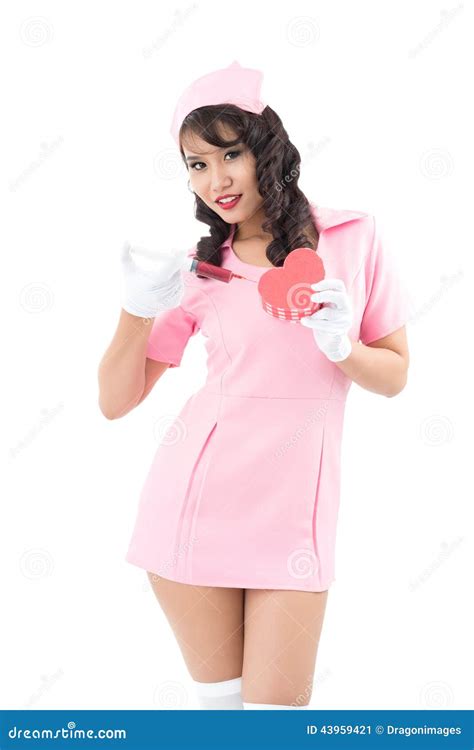Attractive Vietnamese Nurse Stock Image Image Of Positive Female 43959421