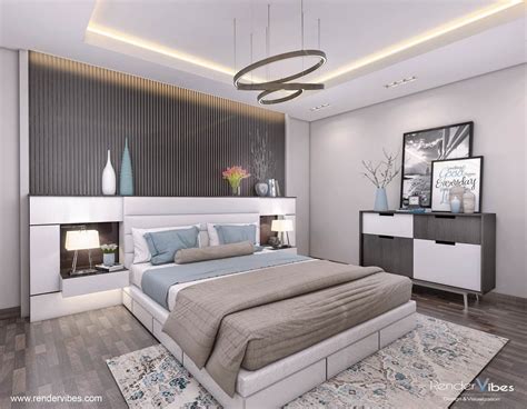Collection Of Master Bedroom 3d Renderings From Various Projects