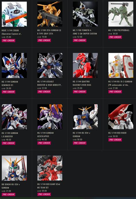Us P Bandai Another Large Drop With Returning Favorites Pre Orders