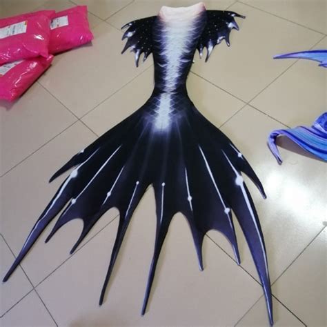 2020 New Black Adult Mermaid Tails For Swimming Beach Swimwear Cool