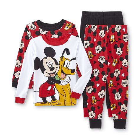Disney Baby Mickey Mouse Infant And Toddler Boys 2 Pairs Pajamas Baby