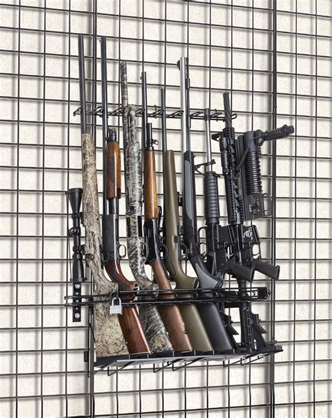 1000 images about nerf gun rack ideas on pinterest. 2′ 8-Rifle Grid Wall Locking Wall Display (SKU 6869 ...