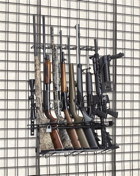 ✅ browse our daily deals for even more savings! 2′ 8-Rifle Grid Wall Locking Wall Display (SKU 6869 ...