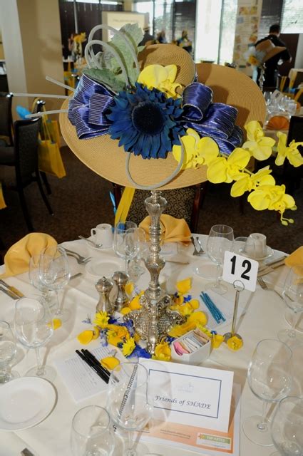 Centerpieces Using Hats Lovely Table Setting With A Uniquely