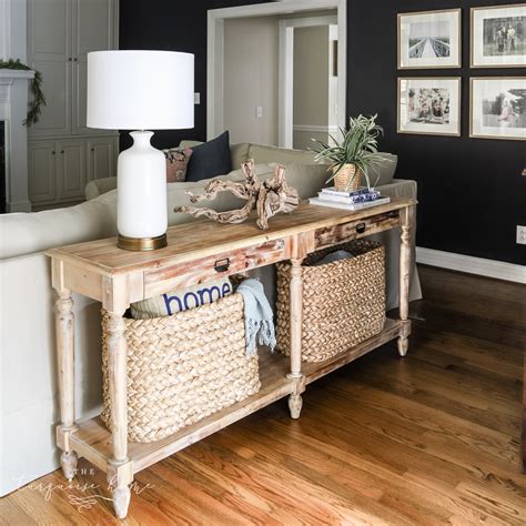 How To Style A Console Table Behind A Couch 4 Ways