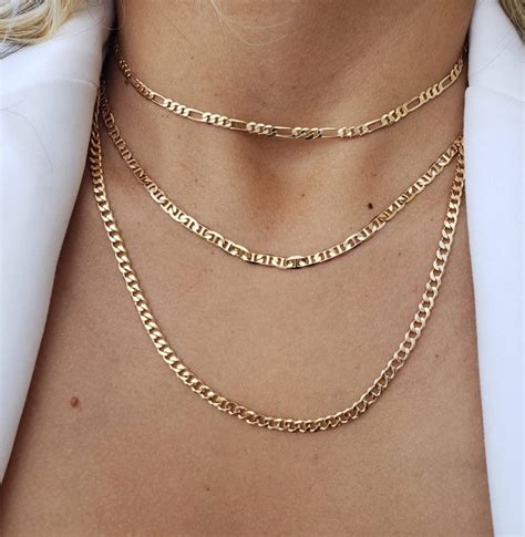 Dainty Gold Choker Necklace Gold Chain Choker Delicate Gold Etsy
