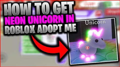 Adopt Me How To Get The All New Neon Unicorn In Roblox Adopt Me