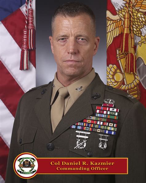Colonel Daniel R Kazmier Marine Corps Recruit Depot San Diego