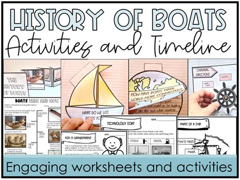 History Of Boats Transportation Activities And Timeline Bundle