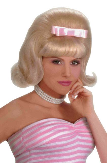 50s Doo Wop Costume Blonde Sock Hop Bouffant Wig For Sale Online Ebay