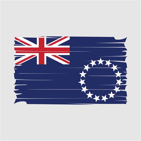 Cook Islands Flag Vector Vector Art At Vecteezy