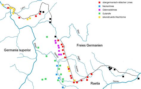 Karte Des Limes In Deutschland