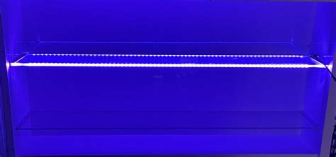 Rgb Glass Shelf Profile With Led 5050 Strip Eden Illumination