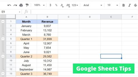How To Group Rows And Columns In Google Sheets