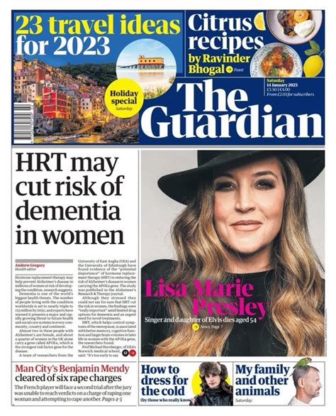 Guardian Front Page Th Of January Tomorrow S Papers Today