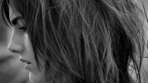free download camilla belle black n white side sad face closeup wallpaper [1920x1080] for your