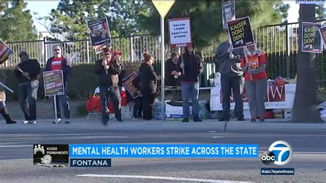 Kaiser Permanente Mental Health Workers Strike Across California