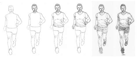 How To Draw A Person Running Step By Step Dreamswhites