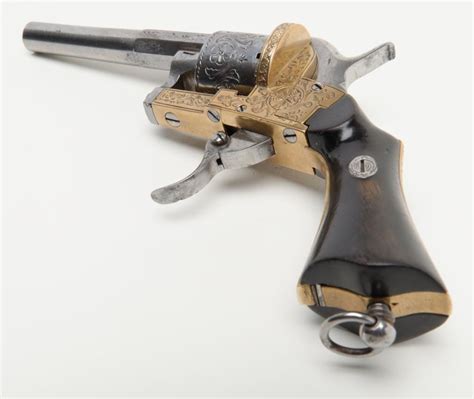 High Quality And Unusual Two Tone Pinfire Revolver In Original To The