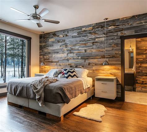 20 Wood Panel Wall Bedroom DECOOMO