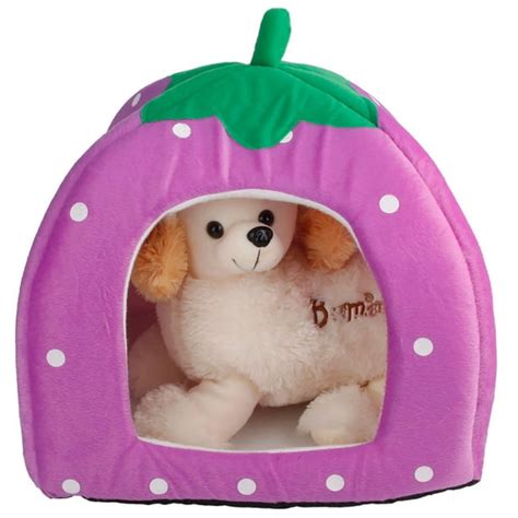 Pet Beds For Small Dogs Soft Cotton Cute Strawberry Style Pet Dog Bed