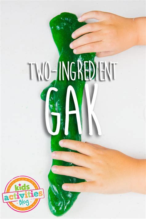 Easy Two Ingredient Gak Slime Recipe