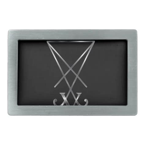 Sigil Of Lucifer A Symbol Of Satanism Belt Buckle Zazzle