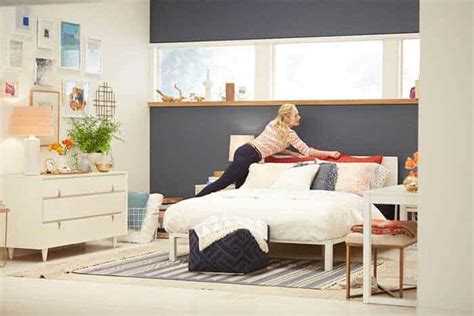Target Chapter 7 Navy Blue Accent Wall Bedroom Makeover Emily Henderson