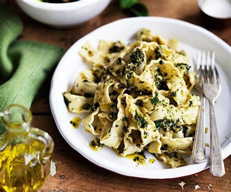 Pounded Almond And Mint Pasta Sauce Recipe Alice Waters Recipe